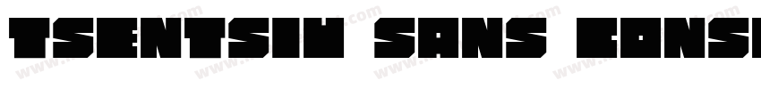 Tsentsiu Sans Consol字体转换